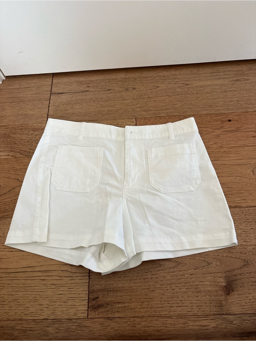 J. Crew White Front Pocket Shorts